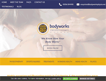 Tablet Screenshot of bodyworksphysio.net